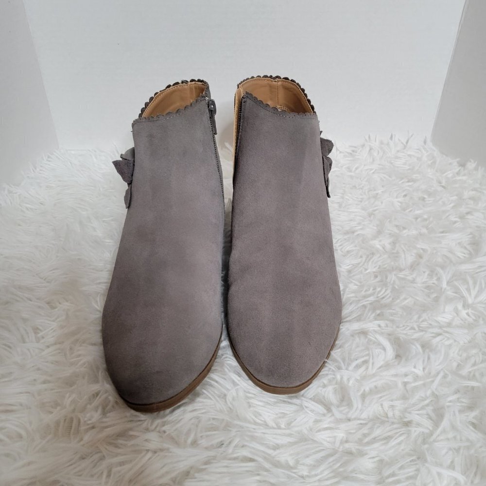 Jack Rogers Gray Kali Suede Ankle Bootie Boot - Size 9.5 - Picture 4 of 11